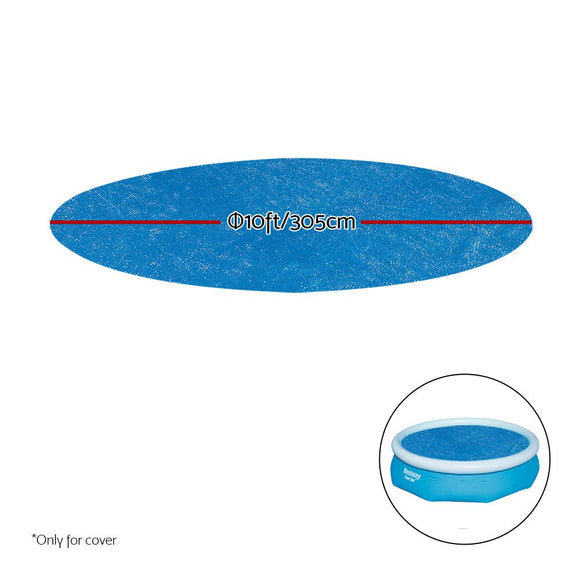 Bestway Pool Cover Fits 3.05m/10ft Round Swimming Pool PVC Blanket 2.89m - RnR Galore