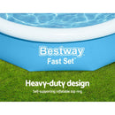 Bestway Swimming Pool 305x66cm Above Ground Round Inflatable Pools w/ Filter Pump 3200L - RnR Galore