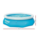 Bestway Swimming Pool 305x76cm Above Ground Round Inflatable Pools 3800L - RnR Galore