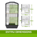Bird Cage Parrot Aviary 2IN1 Design VEER 92cm - RnR Galore