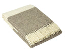 Brighton Throw - 100% NZ Wool - Stone - RnR Galore
