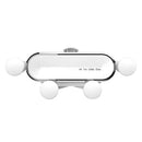 Car Phone Holder Metal Gravity 360 Universal Rotation Ball Air Vent Cellphone Stand(White) - RnR Galore