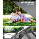 Caravan Privacy Screen Roll Out Awning 2.1x1.8M Sun Shade Pop Top End Wall Grey - RnR Galore