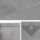 Caravan Privacy Screen Roll Out Awning 3.7X1.95M End Wall Side Sun Shade Grey - RnR Galore