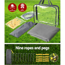 Caravan Privacy Screen Roll Out Awning 4Mx1.95M End Wall Side Sun Shade Grey - RnR Galore