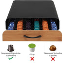 CARLA HOME Coffee Pods Holder Storage Drawer Compatible with 60 Nespresso Pods for Kitchen Storage & Organisation (Natural) - RnR Galore