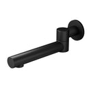Cefito Bathroom Mixer Spout Wall Bath Tap Round Swivel Bathtub Black - RnR Galore