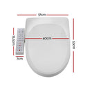 Cefito Electric Bidet Toilet Seat Cover Bathroom Spray Water Wash V Shape - RnR Galore