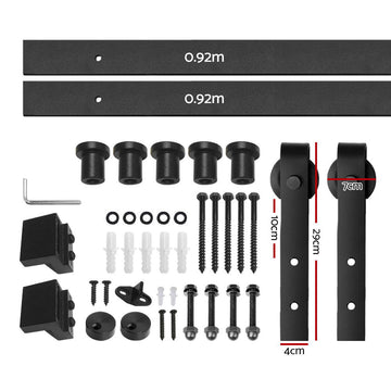 Cefito Sliding Barn Door Hardware Track Set 1.83m - RnR Galore
