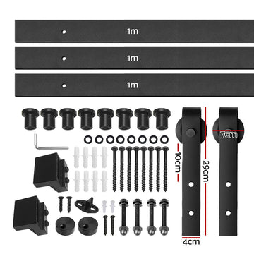 Cefito Sliding Barn Door Hardware Track Set 3m - RnR Galore
