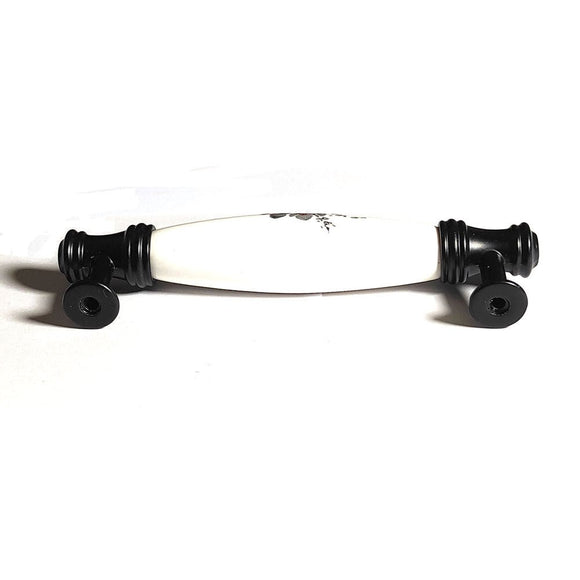 Ceramics Kitchen Cabinet Handles Bar Drawer Handle Pull black 128mm - RnR Galore