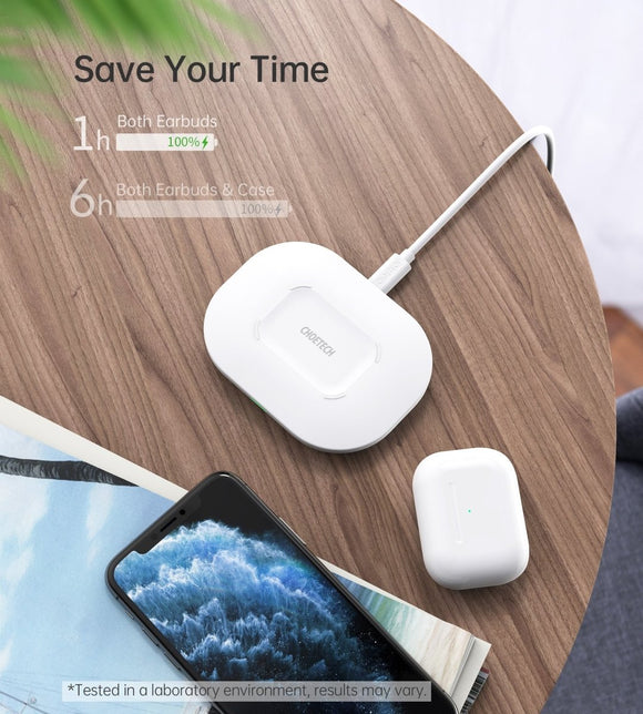 CHOETECH T550 - F Airpods/Phone Wireless Fast Charging Pad - RnR Galore