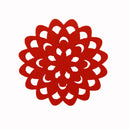 Choice Set of 4 Felt Round Table Coasters Red - RnR Galore