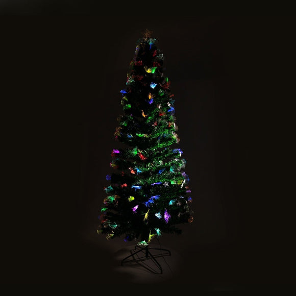 Christabelle 1.2m Enchanted Pre Lit Fibre Optic Christmas Tree Stars Xmas Decor - RnR Galore