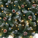 Christabelle 1.2m Pre Lit LED Christmas Tree Decor with Pine Cones Xmas Decorations - RnR Galore