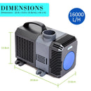 Combo Aquarium Garden Filter 10000L/H + Submersible Water Pump 16000L/H - RnR Galore