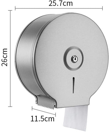 Commercial Restaurant Stainless Steel Toilet Paper Tissue Holder Dispenser Chrome - RnR Galore