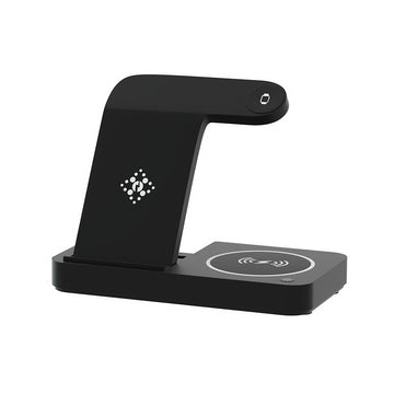 Devanti 4 - in - 1 Wireless Charger Station Fast Charging for Phone Black - RnR Galore