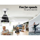 Devanti 48'' Ceiling Fan DC Motor w/Light w/Remote - White - RnR Galore