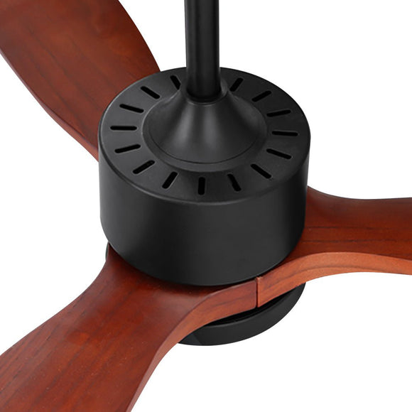 Devanti 52'' Ceiling Fan AC Motor 3 Blades w/Light - Dark Wood - RnR Galore