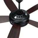 Devanti 52'' Ceiling Fan AC Motor 5 Blades w/Light - Dark Wood - RnR Galore