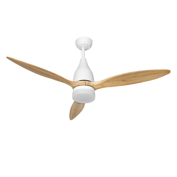 Devanti 52'' Ceiling Fan AC Motor w/Light w/Remote - Light Wood - RnR Galore