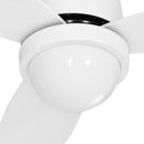 Devanti 52'' Ceiling Fan DC Motor LED Light Remote Control - White - RnR Galore