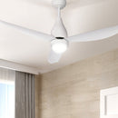 Devanti 52'' Ceiling Fan DC Motor LED Light Remote Control - White - RnR Galore