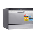 Devanti 6 Place Settings Benchtop Dishwasher Sliver - RnR Galore