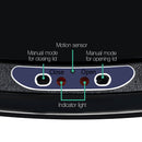 Devanti 68L Motion Sensor Bin Rubbish Automatic Black - RnR Galore
