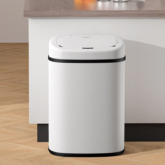 Devanti 82L Motion Sensor Bin Rubbish Automatic White - RnR Galore