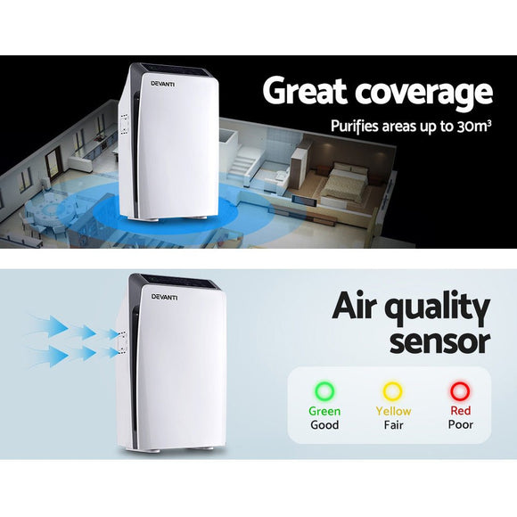 Devanti Air Purifier 4 Stage HEPA Filter - RnR Galore