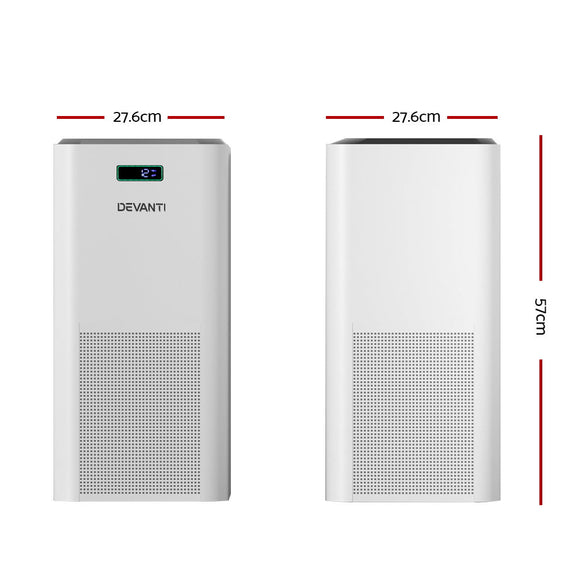 Devanti Air Purifier Home Purifiers HEPA Filter - RnR Galore