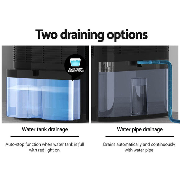 Devanti Dehumidifier 2L Air Purifier Black - RnR Galore