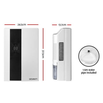 Devanti Dehumidifier 2L Air Purifier White - RnR Galore