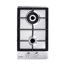 Devanti Gas Cooktop 30cm 2 Burner Silvir - RnR Galore