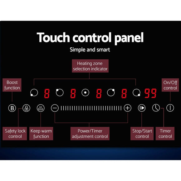 Devanti Induction Cooktop 90cm Electric Cooker - RnR Galore