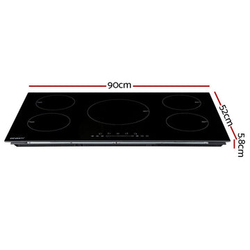 Devanti Induction Cooktop 90cm Electric Cooker - RnR Galore
