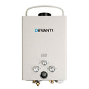 Devanti Portable Gas Water Heater 8L/Min With Pump LPG System Grey - RnR Galore