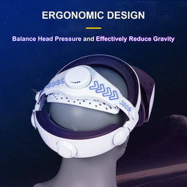 DEVASO Adjustable Head Strap for Playstation VR2, Reduced Pressure Lightweight - RnR Galore