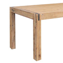 Dining Table 180cm Medium Size with Solid Acacia Wooden Base in Oak Colour - RnR Galore