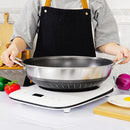 Double Ear 304 Stainless Steel 38cm Non - Stick Stir Fry Cooking Kitchen Wok Pan with Lid Honeycomb Double Sided - RnR Galore