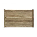 Double Size Bed Frame Natural Wood like MDF in Oak Colour - RnR Galore