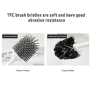 Ecoco Silicone Water Drop Toilet Brush Holder Set Wall - Mounted Cleaning Brush Tool Grey - RnR Galore