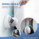Ecoco Silicone Water Drop Toilet Brush Holder Set Wall - Mounted Cleaning Brush Tool Grey - RnR Galore