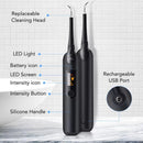 Electric Ultrasonic Dental Tartar Plaque Calculus Tooth Remover Set Kits Cleaner with LED Screen - RnR Galore
