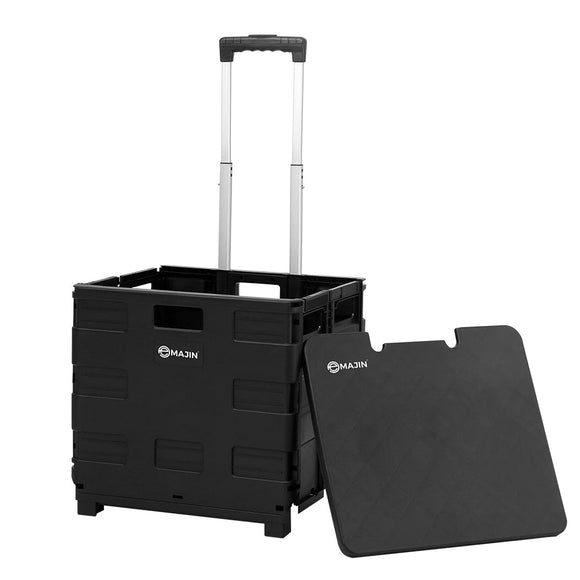 Emajin Foldable Shopping Cart Trolley Grocery Basket Rolling Wheel Portable 35KG - RnR Galore