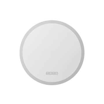 Embellir Bluetooth LED Wall Mirror With Light 50CM Bathroom Decor Round Mirrors - RnR Galore