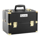 Embellir Portable Cosmetic Beauty Makeup Case - Black & Gold - RnR Galore