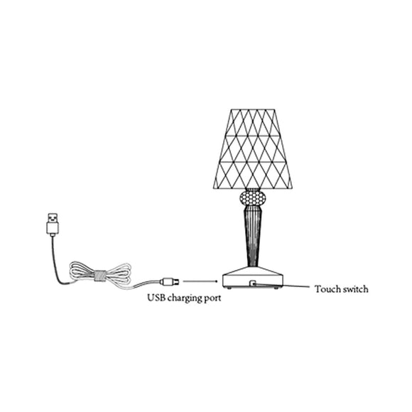 Eugenia Touch Table Lamp - RnR Galore